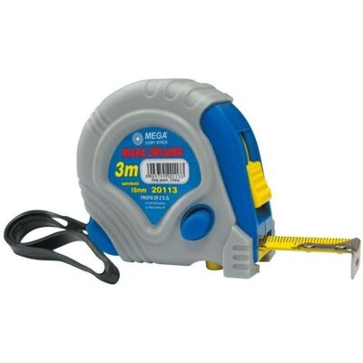 Mega, Längenmesswerkzeug, 20112 Massband 2m/16mm, 3 Stopper (2 m) Mega, Längenmesswerkzeug, 20112 Massband 2m/16mm, 3 Stopper (2 m)