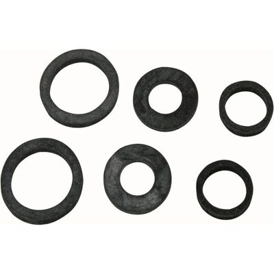 Magni, Schlauchanschluss + Schlauchverbinder, Schlauchverschraubungs- dichtung-Sortiment Gummi, für 1/2" 3/4" 1" (3x2) (Schlauchverbinder) Magni, Schlauchanschluss + Schlauchverbinder, Schlauchverschraubungs- dichtung-Sortiment Gummi, für 1/2" 3/4" 1" (3x2) (Schlauchverbinder)
