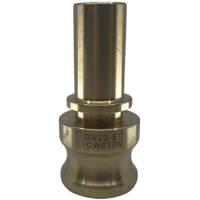 BRW, Rohrverbindungstechnik, Vaterteil Typ E KAMLOK aus Messing mit glattem Schlauchstutzen für Klemmschaleneinband (Rohrkupplung) BRW, Rohrverbindungstechnik, Vaterteil Typ E KAMLOK aus Messing mit glattem Schlauchstutzen für Klemmschaleneinband (Rohrkupplung)