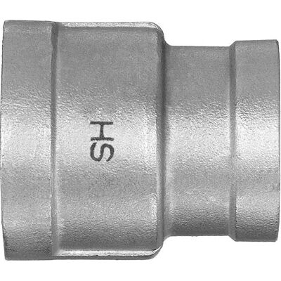 Hermann schmidt, Rohrverbindungstechnik, HS Edelstahl-Reduktionsmuffe 240 IG/IG, 1x3/4 (Rohrreduktion) Hermann schmidt, Rohrverbindungstechnik, HS Edelstahl-Reduktionsmuffe 240 IG/IG, 1x3/4 (Rohrreduktion)