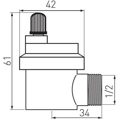 FERRON, Ventil, Automatic Vent Lateral 1/2nl FERRON, Ventil, Automatic Vent Lateral 1/2nl