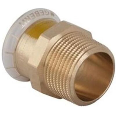 Geberit Rohrverbindungstechnik, Connector Mapress Kupfer Gas 28mm Transition with M 1 "(34671) Geberit Rohrverbindungstechnik, Connector Mapress Kupfer Gas 28mm Transition with M 1 "(34671)