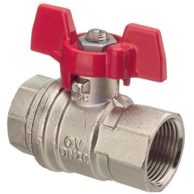 Oventrop, Zubehör Sanitärinstallation, OV Kugelhahn Optibal mit Flügelgriff, PN 16 DN 25, G 1Zoll IG Oventrop, Zubehör Sanitärinstallation, OV Kugelhahn Optibal mit Flügelgriff, PN 16 DN 25, G 1Zoll IG