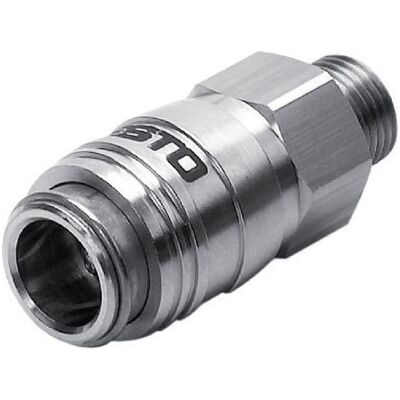 Festo, Rohrverbindungstechnik, Kupplung 531626 KD3-1/4-A Aussengewinde: G1/4" 1 St. (Rohrkupplung) Festo, Rohrverbindungstechnik, Kupplung 531626 KD3-1/4-A Aussengewinde: G1/4" 1 St. (Rohrkupplung)