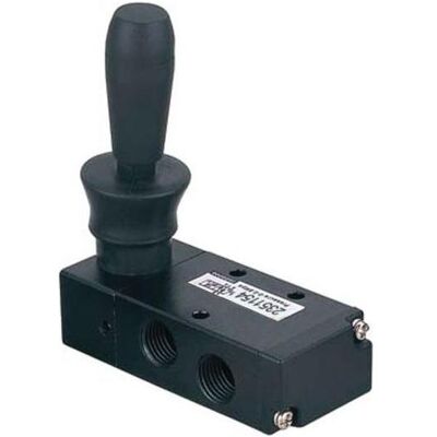 RS PRO, Ventil, H Pneumatik-Steuerventil, manuell, 5/2, G1/4, 1/4Zoll RS PRO, Ventil, H Pneumatik-Steuerventil, manuell, 5/2, G1/4, 1/4Zoll