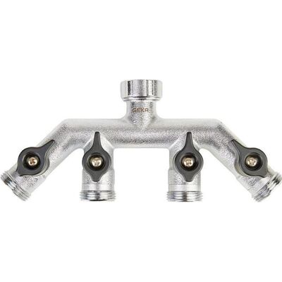 Geka, Schlauchanschluss + Schlauchverbinder, Ventil (4 Wege Verteiler, 26.40 mm) Geka, Schlauchanschluss + Schlauchverbinder, Ventil (4 Wege Verteiler, 26.40 mm)