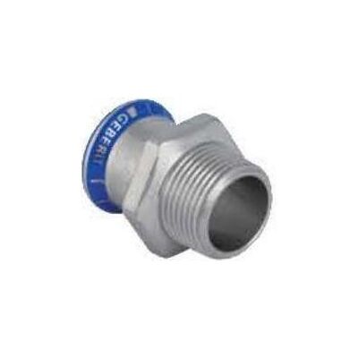 Geberit Rohrverbindungstechnik, Mapress Stainless steel adapter, transition 42 mm outer thread - 31710 (Pressverbindung) Geberit Rohrverbindungstechnik, Mapress Stainless steel adapter, transition 42 mm outer thread - 31710 (Pressverbindung)