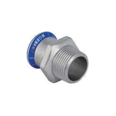 Geberit Zubehör Sanitärinstallation, MAPRESS EDELSTAHL adapter with 1 1/4 "external thread - 31709 Geberit Zubehör Sanitärinstallation, MAPRESS EDELSTAHL adapter with 1 1/4 "external thread - 31709