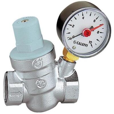 Caleffi Wasserdruckregler - 16bar - Schräg mit Manometer Caleffi Wasserdruckregler - 16bar - Schräg mit Manometer