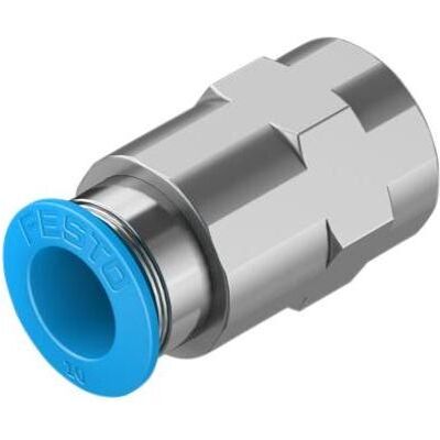 Festo, Rohrverbindungstechnik, Push-in Fitting, Female G1/4, 10mm (Rohrverschraubung) Festo, Rohrverbindungstechnik, Push-in Fitting, Female G1/4, 10mm (Rohrverschraubung)
