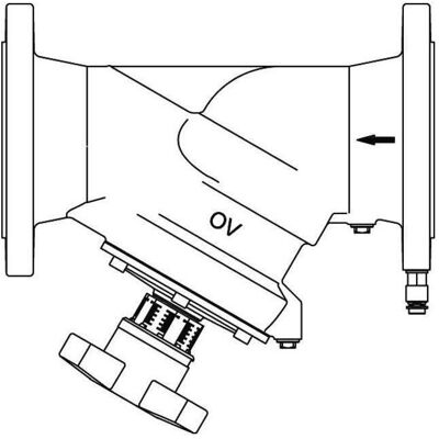 Oventrop, Zubehör Sanitärinstallation, OV Strangregulierventil Hydrocontrol MFC PN 16 Messblende Flansch Grauguss DN 65 Oventrop, Zubehör Sanitärinstallation, OV Strangregulierventil Hydrocontrol MFC PN 16 Messblende Flansch Grauguss DN 65
