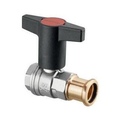 Oventrop, Zubehör Sanitärinstallation, OV Knebelgriff-Kugelhahn Optibal Innengewinde/Pressanschluss DN 32 d= 35 Oventrop, Zubehör Sanitärinstallation, OV Knebelgriff-Kugelhahn Optibal Innengewinde/Pressanschluss DN 32 d= 35