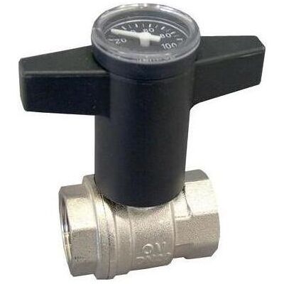 Oventrop, Zubehör Sanitärinstallation, OV Knebelgriff-Kugelhahn Optibal PN 16, mit Thermometer DN 32 1 1/4Zoll Oventrop, Zubehör Sanitärinstallation, OV Knebelgriff-Kugelhahn Optibal PN 16, mit Thermometer DN 32 1 1/4Zoll