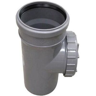 Wavin Zubehör Sanitärinstallation, Pipe S&W Access 50 Pvc Grey Wavin Zubehör Sanitärinstallation, Pipe S&W Access 50 Pvc Grey