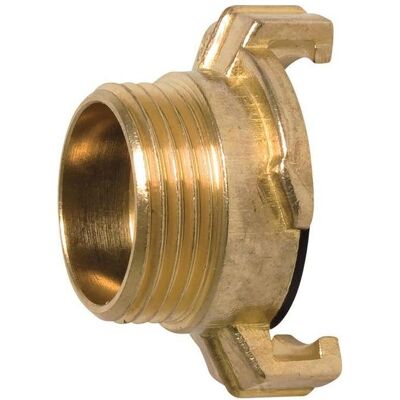 Mega, Schlauchanschluss + Schlauchverbinder, Gewindestück Messing Aussengewinde 1 1/4 ″ (Kupplung, 40 mm) Mega, Schlauchanschluss + Schlauchverbinder, Gewindestück Messing Aussengewinde 1 1/4 ″ (Kupplung, 40 mm)