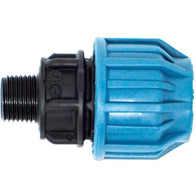 Magni, Schlauchanschluss + Schlauchverbinder, PP Klemm Kupplung 25mm x 1/2 AG 16bar Schwarz/Blau DVGW/KIWA/WRAS (Kupplung, 25 mm) Magni, Schlauchanschluss + Schlauchverbinder, PP Klemm Kupplung 25mm x 1/2 AG 16bar Schwarz/Blau DVGW/KIWA/WRAS (Kupplung, 25 mm)