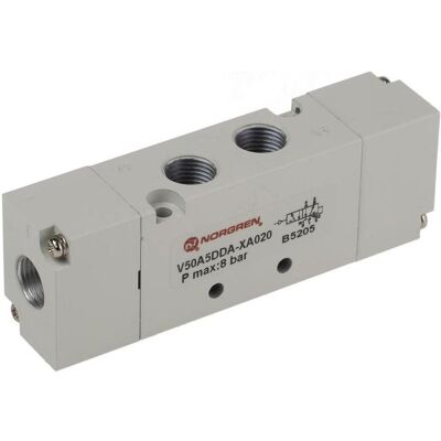 RS PRO, Ventil, 5/2 Pilot Operated Solenoid Valve, G1/8" RS PRO, Ventil, 5/2 Pilot Operated Solenoid Valve, G1/8"