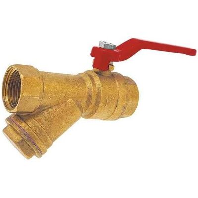 FERRON, Ventil, Water ball valve with 1/2 inch diagonal filter KZF1 FERRON, Ventil, Water ball valve with 1/2 inch diagonal filter KZF1