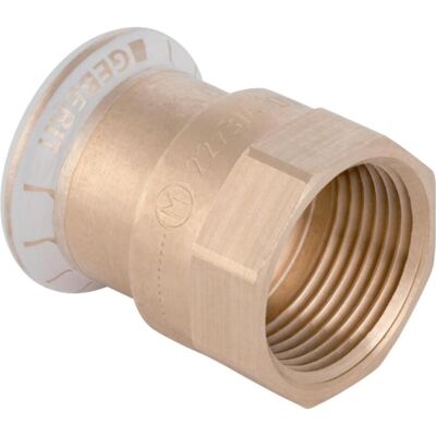 Geberit Zubehör Sanitärinstallation, Adapter Mapress Kupfer GW 15mm x 1/2 inch (61802) Geberit Zubehör Sanitärinstallation, Adapter Mapress Kupfer GW 15mm x 1/2 inch (61802)