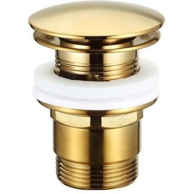 Adora, Ventil, Bundventil push pop up med overløb guld Ø66 mm Adora, Ventil, Bundventil push pop up med overløb guld Ø66 mm