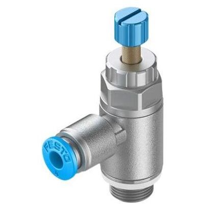 Festo, Ventil, Drosselventil, Rändelschraube, G1/8″ / QS-4, 20kPa... 1MPa, 160L/min Festo, Ventil, Drosselventil, Rändelschraube, G1/8″ / QS-4, 20kPa... 1MPa, 160L/min