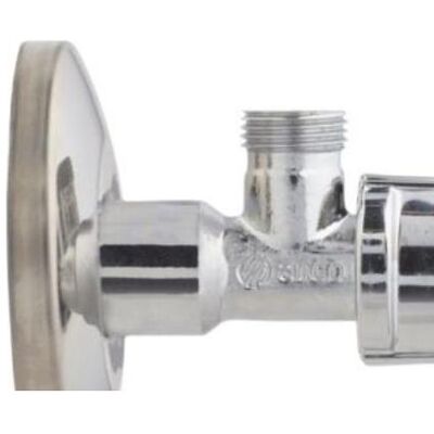 BROEN Arcofix Absperrnippel - Chrom - 1/2"X3/8" - Rosette Ø70 mm BROEN Arcofix Absperrnippel - Chrom - 1/2"X3/8" - Rosette Ø70 mm