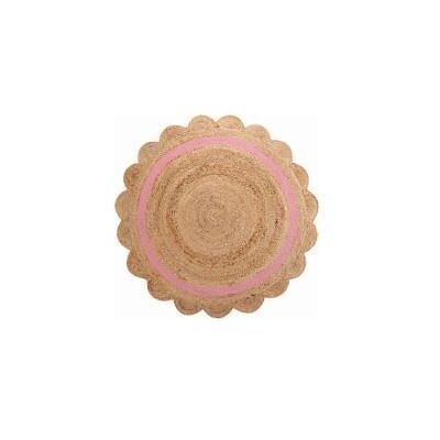 Douceur D'intérieur, Teppich, runder Teppich, Durchmesser 90 cm, Uni Jute + Poly (90 cm) Douceur D'intérieur, Teppich, runder Teppich, Durchmesser 90 cm, Uni Jute + Poly (90 cm)