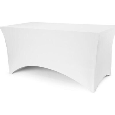 vidaXL, Möbelbezug + Möbelschutz, Banketttischhusse 183x76x74cm weiss (183 x 183 x 76 cm) vidaXL, Möbelbezug + Möbelschutz, Banketttischhusse 183x76x74cm weiss (183 x 183 x 76 cm)