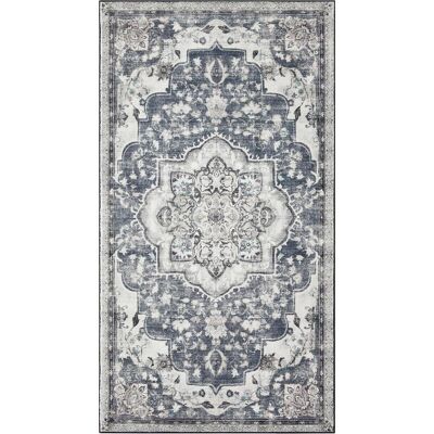 Songmics, Teppich, Vintage Teppich 80x150 cm waschbar rutschfest Taubengrau (150 x 80 cm) Songmics, Teppich, Vintage Teppich 80x150 cm waschbar rutschfest Taubengrau (150 x 80 cm)