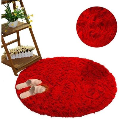 Strado, Teppich, Round carpet Shaggy 200x200 BloodyRed (light red) universal (200 cm) Strado, Teppich, Round carpet Shaggy 200x200 BloodyRed (light red) universal (200 cm)