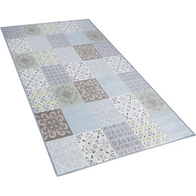 Beliani Mehrfarbiger Patchwork-Teppich 80x150cm Beliani Mehrfarbiger Patchwork-Teppich 80x150cm