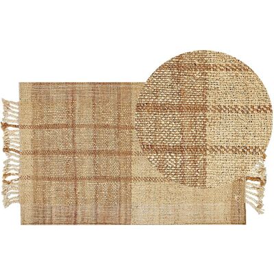 Beliani Beigefarbener Juteteppich 80 x 150 cm - Teppich Beliani Beigefarbener Juteteppich 80 x 150 cm - Teppich