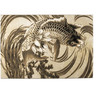 Bold Monkey, Teppich, The Legend Of Koi carpet 160x230 beige/black grey (160 x 230 cm) Bold Monkey, Teppich, The Legend Of Koi carpet 160x230 beige/black grey (160 x 230 cm)