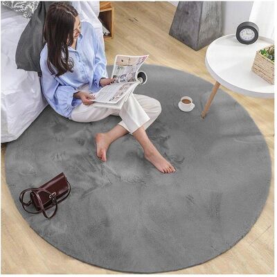 Strado, Teppich, Round carpet Rabbit 160x160 silver (light gray) universal (160 cm) Strado, Teppich, Round carpet Rabbit 160x160 silver (light gray) universal (160 cm)