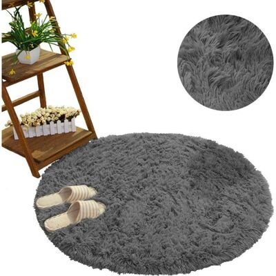 Strado, Teppich, Round carpet Shaggy 100x100 GrayNight (dark gray) universal (100 cm) Strado, Teppich, Round carpet Shaggy 100x100 GrayNight (dark gray) universal (100 cm)