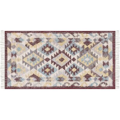 Beliani Jute Teppich - Mehrfarbig - 80x150cm - Rechteckig - Boho Stil Beliani Jute Teppich - Mehrfarbig - 80x150cm - Rechteckig - Boho Stil