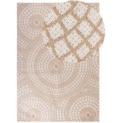 Beliani Jute Area Rug 160 x 230 cm Beige and White ARIBA - Teppich Beliani Jute Area Rug 160 x 230 cm Beige and White ARIBA - Teppich