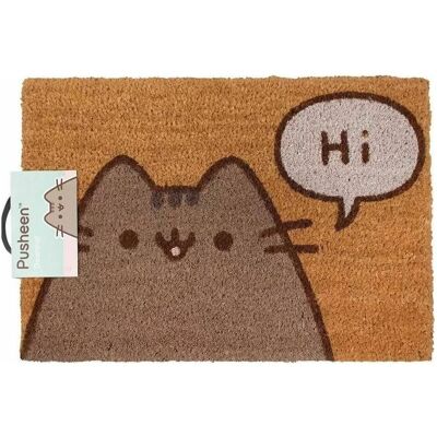 Pusheen Modell - Mehrfarbiger Fußmatte - Pusheen sagt Hallo - Hole in the Wall Teppich Pusheen Modell - Mehrfarbiger Fußmatte - Pusheen sagt Hallo - Hole in the Wall Teppich