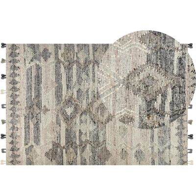 Beliani Handgefertigter Woll Baumwolle Kilim Teppich - 200x300cm - Boho Muster Beliani Handgefertigter Woll Baumwolle Kilim Teppich - 200x300cm - Boho Muster