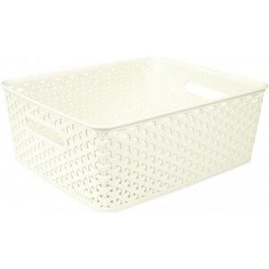 Curver, Aufbewahrungskorb, Korb M 13L / Creme (30 cm) Curver, Aufbewahrungskorb, Korb M 13L / Creme (30 cm)