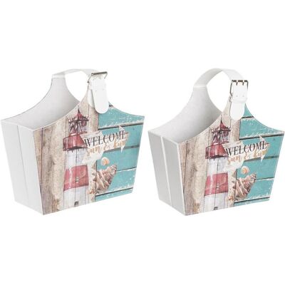 DKD Home Decor, Zeitungsständer, Zeitschriftenkorb 40 x 18 x 41 cm Bunt Pappe Mediterraner (2 Stück) (40 x 18 x 41 cm) DKD Home Decor, Zeitungsständer, Zeitschriftenkorb 40 x 18 x 41 cm Bunt Pappe Mediterraner (2 Stück) (40 x 18 x 41 cm)