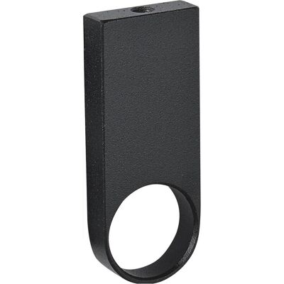 Simausrom, Kleiderschrank Zubehör, Schrankrohrlager Mittelstück rund 25 mm Aluminium schwarz Simausrom, Kleiderschrank Zubehör, Schrankrohrlager Mittelstück rund 25 mm Aluminium schwarz