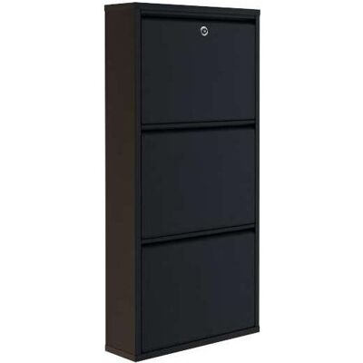 Homitis, Schuhschrank, Locking 3 Piece Metal Shoe Cabinet (50 x 15 x 103 cm) Homitis, Schuhschrank, Locking 3 Piece Metal Shoe Cabinet (50 x 15 x 103 cm)