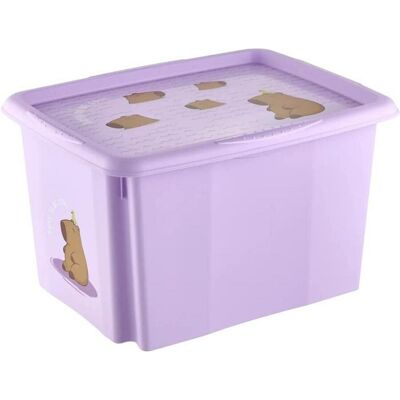 keeeper, Aufbewahrungsbox, Aufbewahrungsbox karolina Capybara, 30 Liter Dreh-/Stapelbox mit Deckel, aus PP, soft purple, mit (35 cm, 30 l) keeeper, Aufbewahrungsbox, Aufbewahrungsbox karolina Capybara, 30 Liter Dreh-/Stapelbox mit Deckel, aus PP, soft purple, mit (35 cm, 30 l)