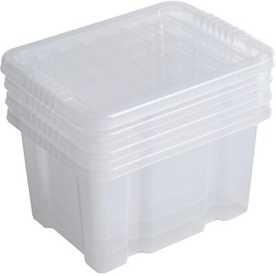 RS PRO, Aufbewahrungsbox, Topstore Topbox 24Ltr m. Deckeln 4 Pck (32.50 cm, 24 l, 4x) RS PRO, Aufbewahrungsbox, Topstore Topbox 24Ltr m. Deckeln 4 Pck (32.50 cm, 24 l, 4x)