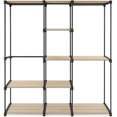 Relaxdays, Garderobe + Kleiderstange, - Kleiderregal Metall, Braun, 182 x 182 x 43 cm Relaxdays, Garderobe + Kleiderstange, - Kleiderregal Metall, Braun, 182 x 182 x 43 cm