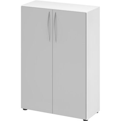 Hammerbacher, Aktenschrank, Schrank 3 OH, 34,6cm tief BM Weiss/Grau (80 x 34.60 x 114.40 cm) Hammerbacher, Aktenschrank, Schrank 3 OH, 34,6cm tief BM Weiss/Grau (80 x 34.60 x 114.40 cm)