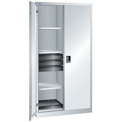 Lista, Werkstattschrank, Flügeltürenschrank, HxBxT 1950 x 1000 x 580 mm (100 cm, 195 cm) Lista, Werkstattschrank, Flügeltürenschrank, HxBxT 1950 x 1000 x 580 mm (100 cm, 195 cm)