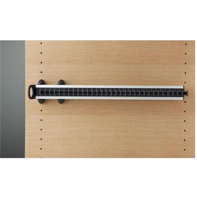Servetto, Kleiderschrank Zubehör, Self System Krawattenhalter Modell A Aluminium/Kunststoff schwarz Servetto, Kleiderschrank Zubehör, Self System Krawattenhalter Modell A Aluminium/Kunststoff schwarz