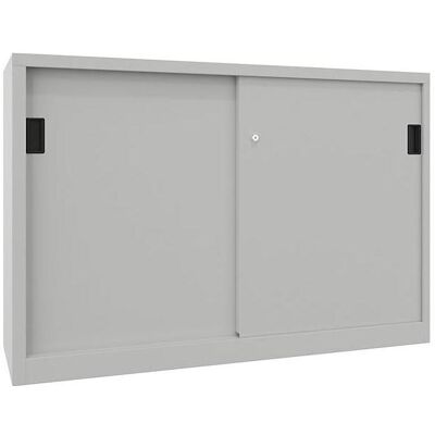Pavoy, Werkstattschrank, Schiebetürenschrank B1500xT400xH1000 mm 4 Böden verz. Mittelwand RAL 7035 (150 cm, 100 cm) Pavoy, Werkstattschrank, Schiebetürenschrank B1500xT400xH1000 mm 4 Böden verz. Mittelwand RAL 7035 (150 cm, 100 cm)